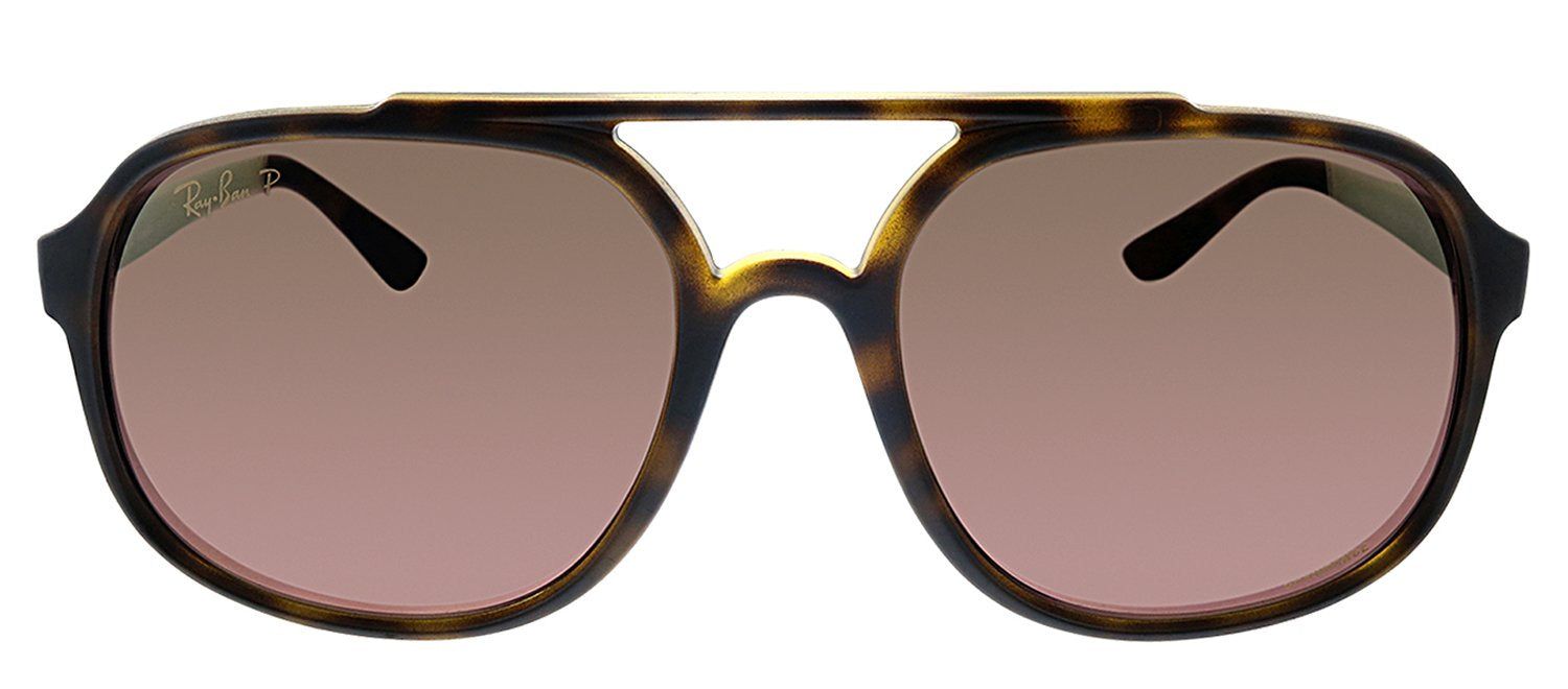 Ray-Ban RB 4312CH 894/6B Square Plastic Tortoise Sunglasses with Brown Polarized Lens sold by Gaffos