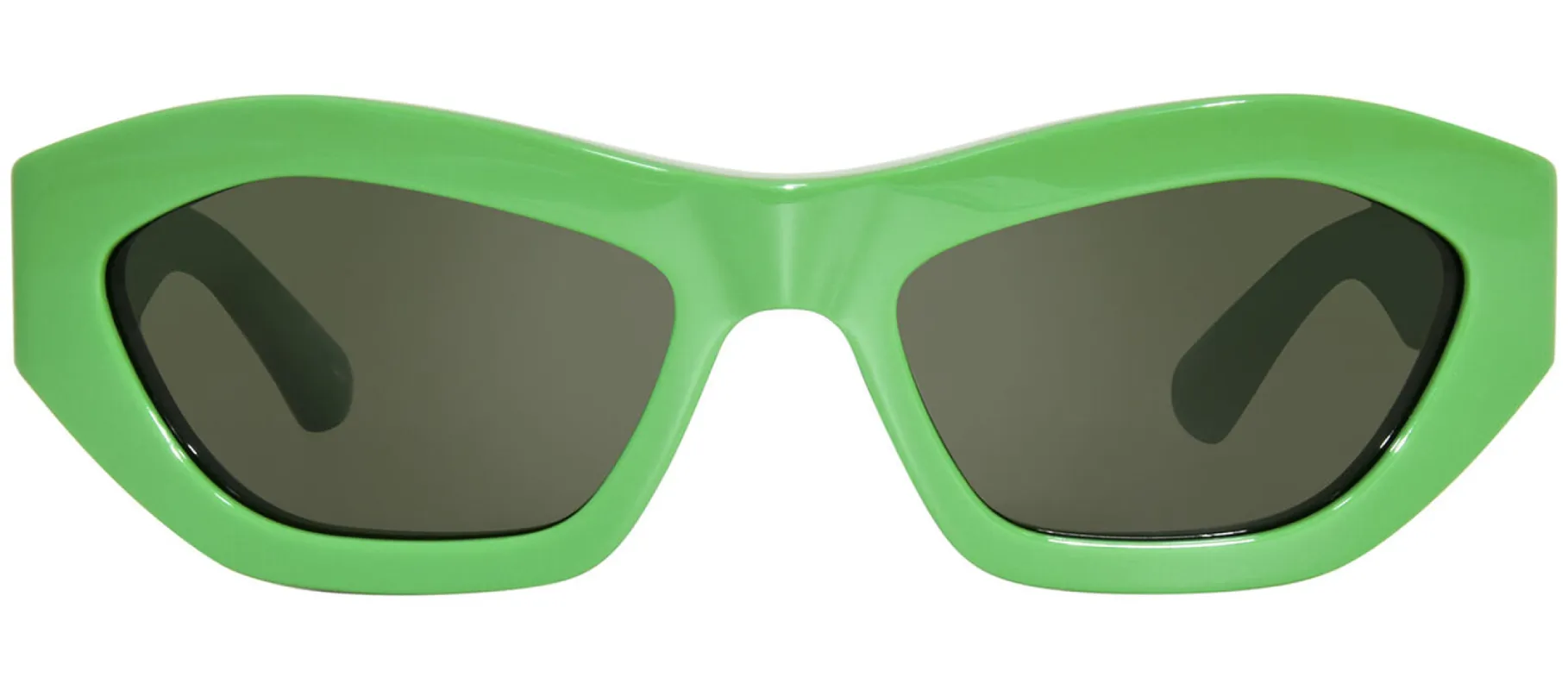 Bottega Veneta NEW CLASSIC BV 1221S 003 Geometric Plastic Green Sunglasses with Green Lens sold by Gaffos