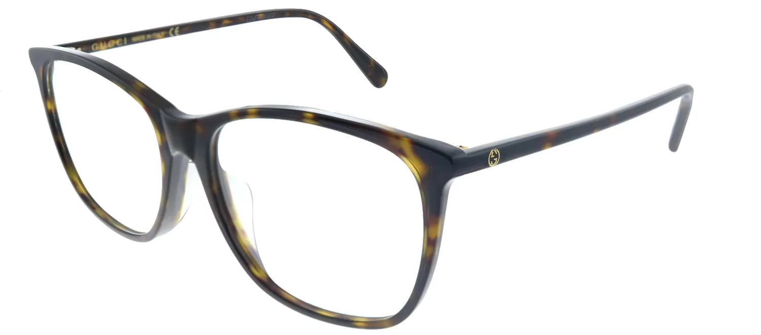 Gucci GG 0555OA 006 Square Acetate Tortoise/ Havana Eyeglasses with Demo Lens sold by Gaffos product image thumbnail 2