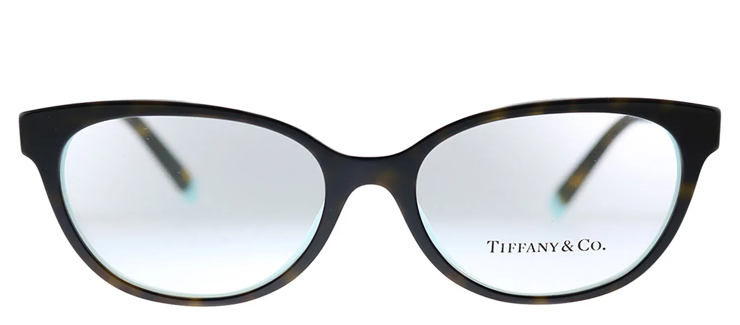 Tiffany & Co. TF 2203B 8134 Butterfly Plastic Havana Eyeglasses with Logo Stamped Demo Lenses sold by Gaffos