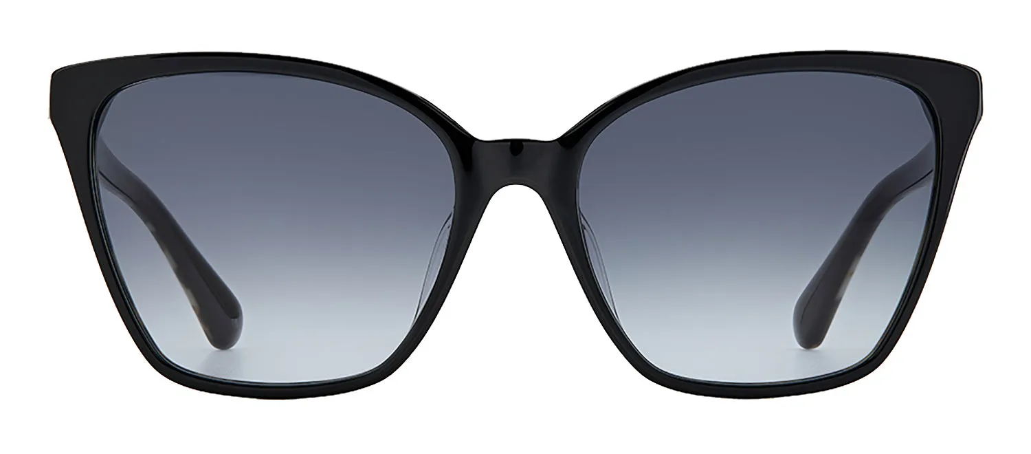 Kate Spade KS Amiyah/G/S 807 Cat-Eye Plastic Black Sunglasses with Grey Gradient Lens sold by Gaffos
