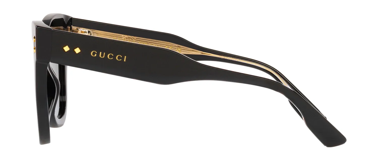 Gucci GG 1082S 001 Cat-Eye Plastic Black Sunglasses with Grey Lens sold by Gaffos product image thumbnail 3