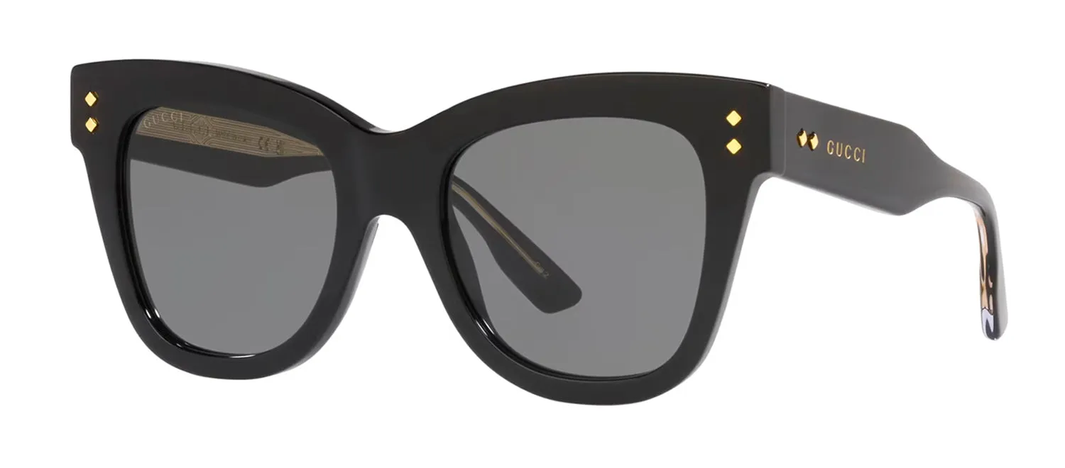 Gucci GG 1082S 001 Cat-Eye Plastic Black Sunglasses with Grey Lens sold by Gaffos product image thumbnail 2