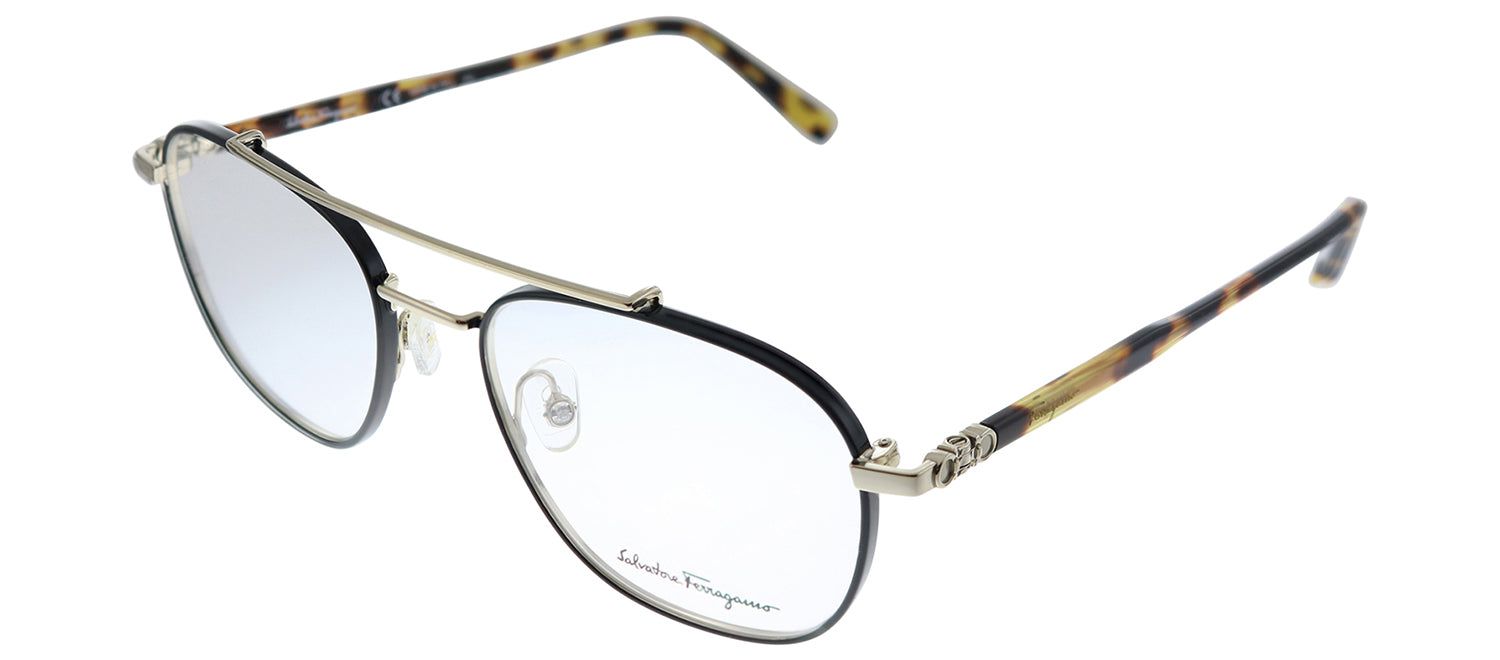 Salvatore Ferragamo SF 2183 733 Aviator Metal Black Eyeglasses with Demo Lens sold by Gaffos product image thumbnail 2