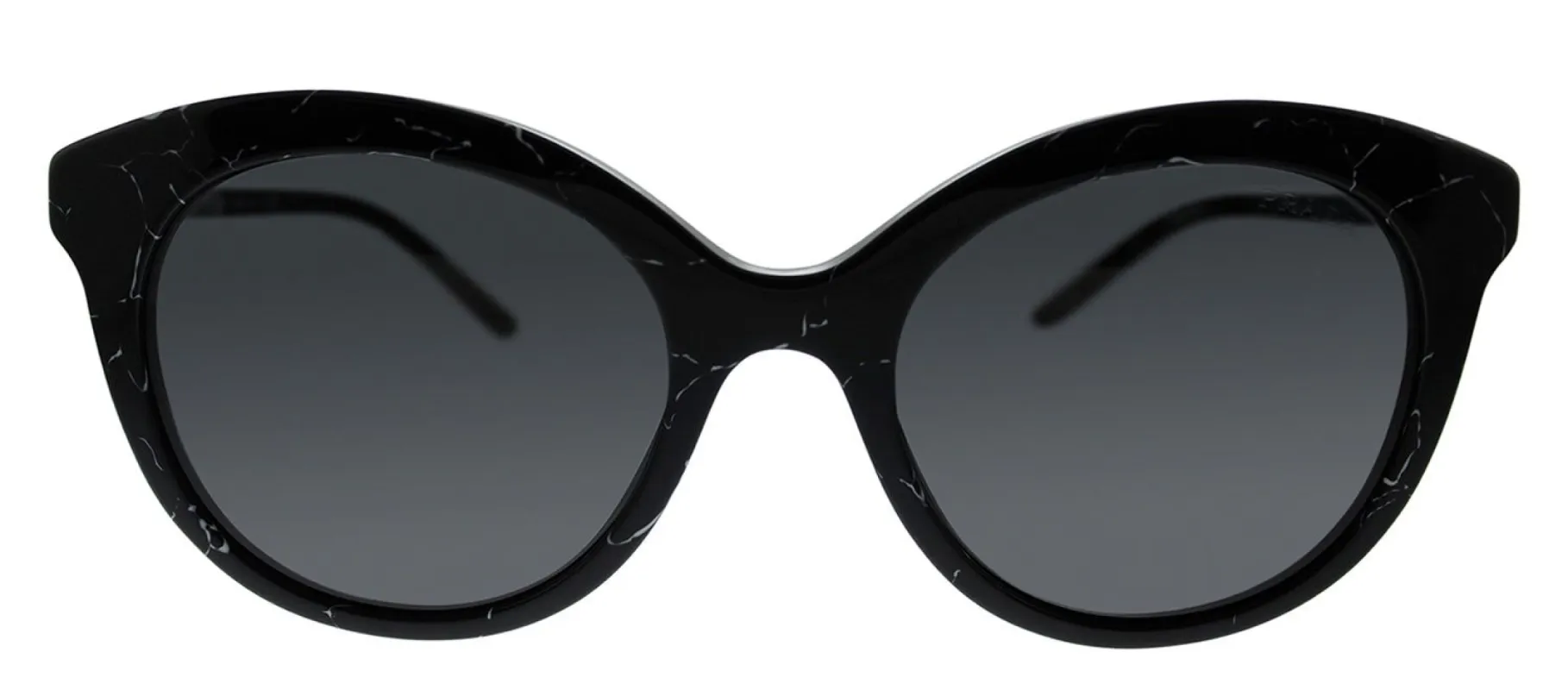 Prada PR 02YS 03Y5S0 Round Plastic Black Sunglasses with Grey Lens sold by Gaffos