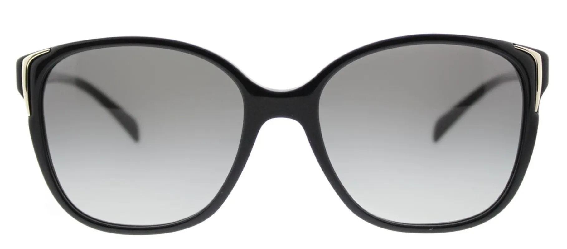 Prada PR 01OS 1AB3M1 Square Plastic Black Sunglasses with Grey Gradient Lens sold by Gaffos