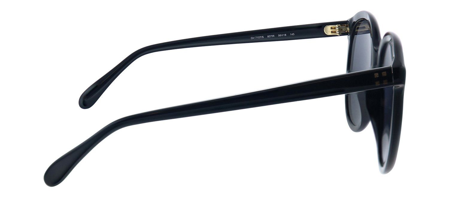 Givenchy GV 7107 807 IR Oval Plastic Black Sunglasses with Blue Lens sold by Gaffos product image thumbnail 3