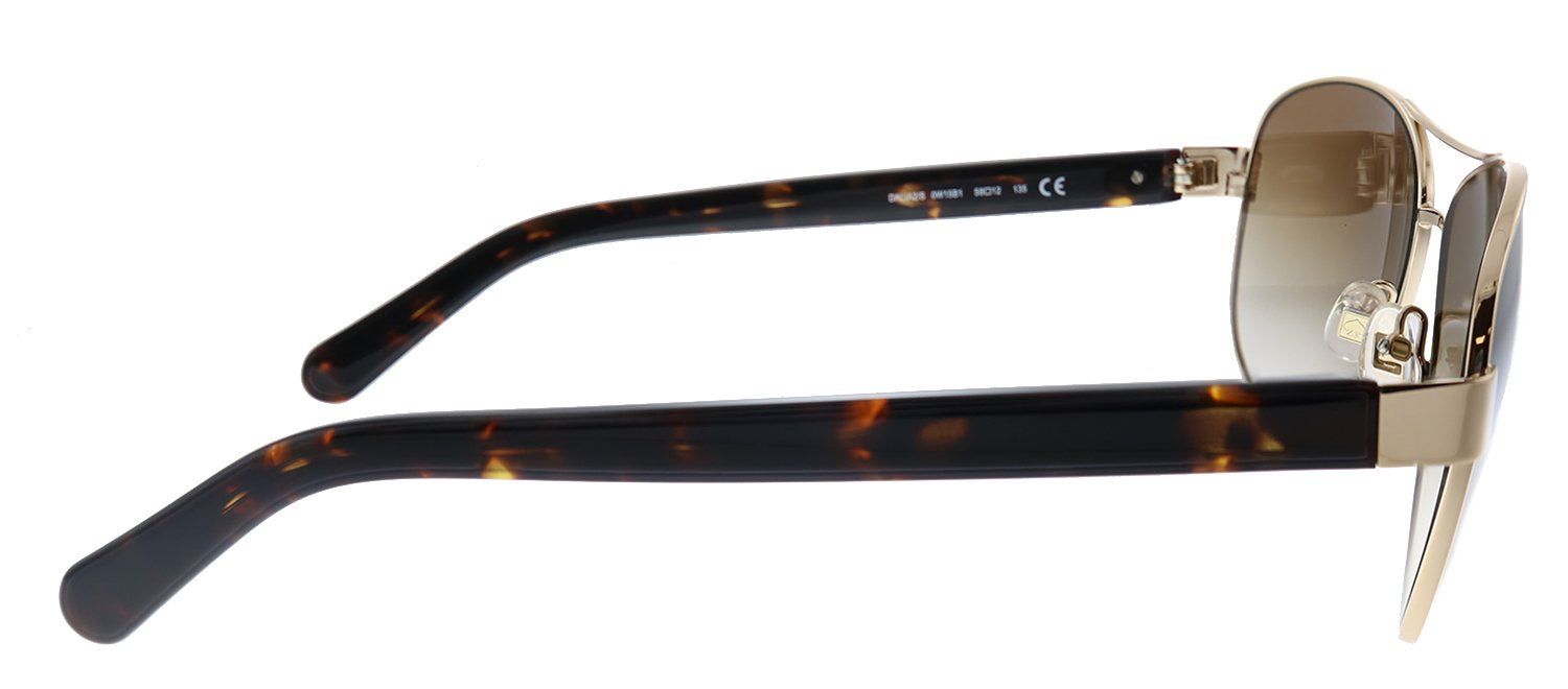 Kate Spade KS DALIA2/S W15 B1 Aviator Metal Gold Sunglasses with Brown Gradient Lens sold by Gaffos product image thumbnail 3