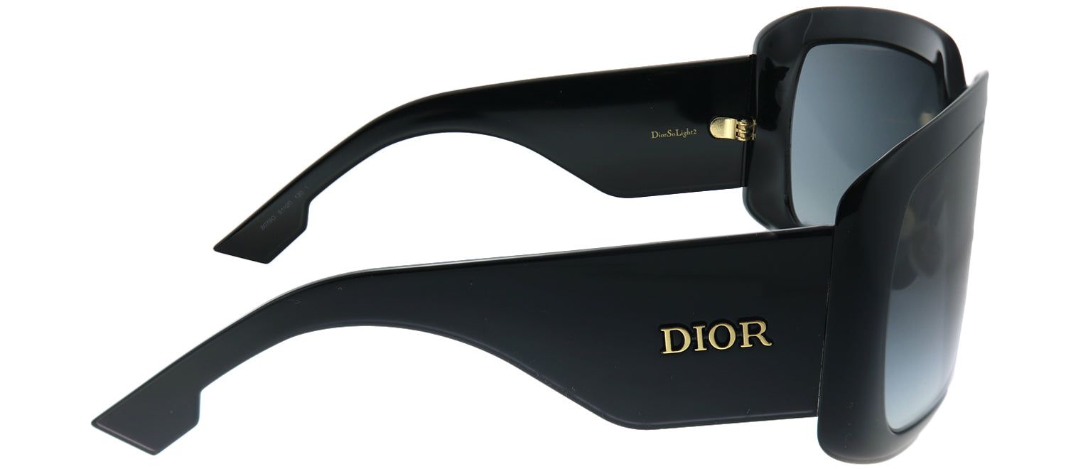 Dior CD DiorSoLight2 807 Wrap Plastic Black Sunglasses with Demo Lens sold by Gaffos product image thumbnail 3