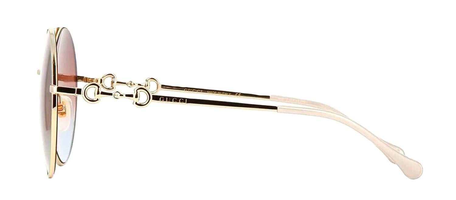 Gucci GG 0878S Round Metal Gold Sunglasses with Brown Gradient Lens sold by Gaffos product image thumbnail 2