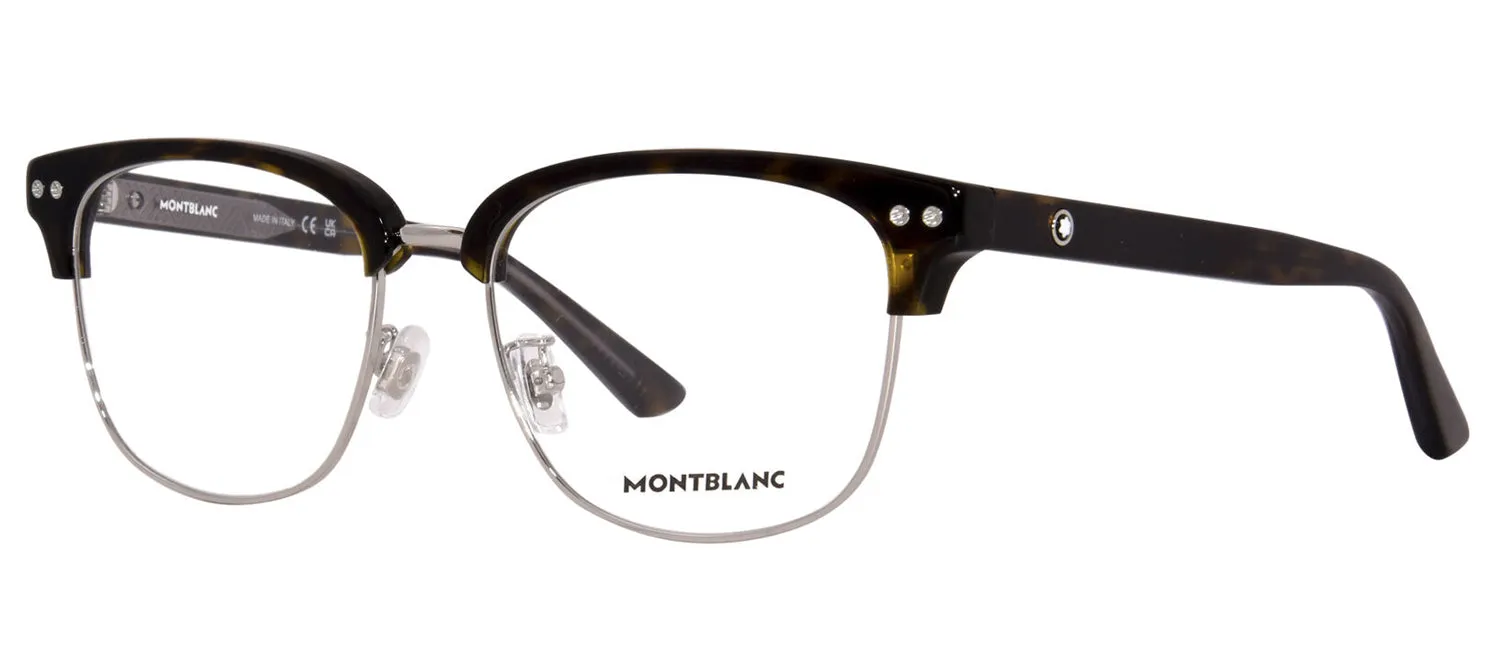Montblanc MILLENNIALS MB 0259OK 006 Square Metal Havana Eyeglasses with Logo Stamped Demo Lenses sold by Gaffos product image thumbnail 2