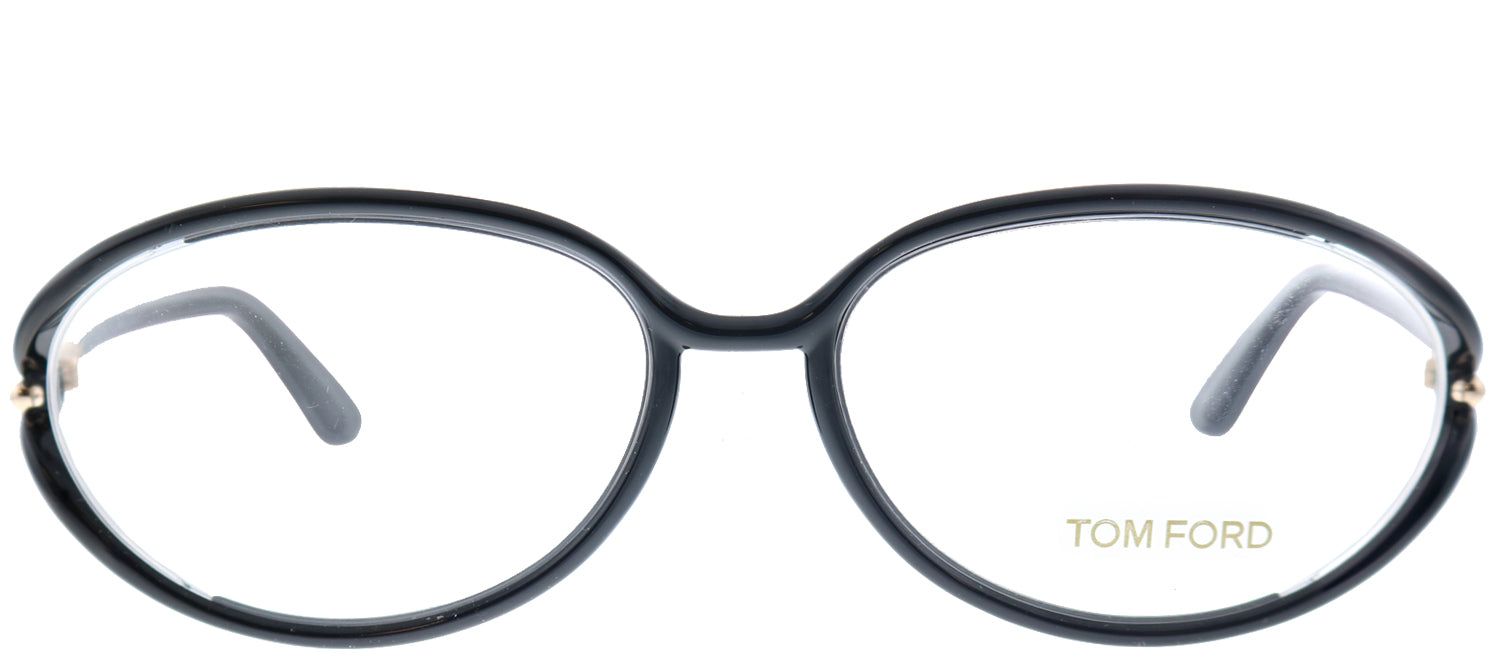 Tom Ford FT 5212 001 Oval Plastic Black Eyeglasses with Demo Lens sold by Gaffos