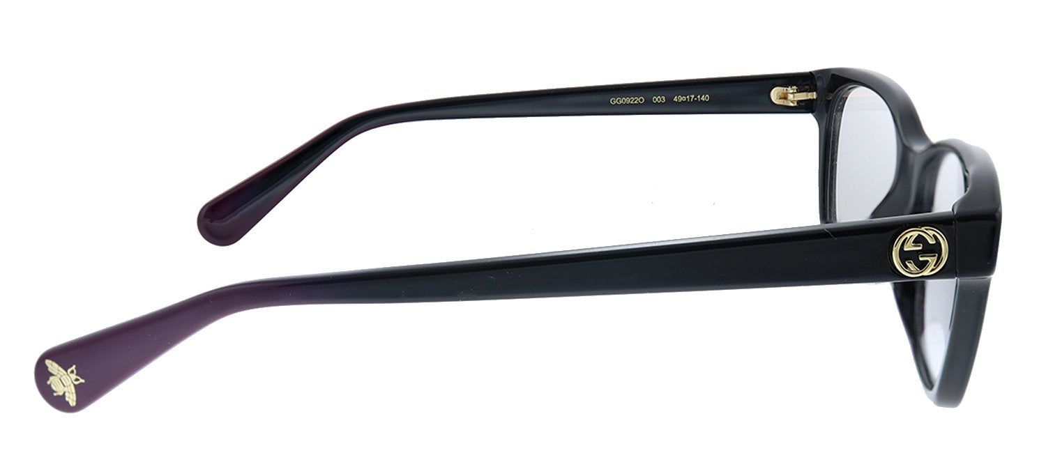 Gucci GG 0922O 003 Rectangle Acetate Black Eyeglasses with Demo Lens sold by Gaffos product image thumbnail 3