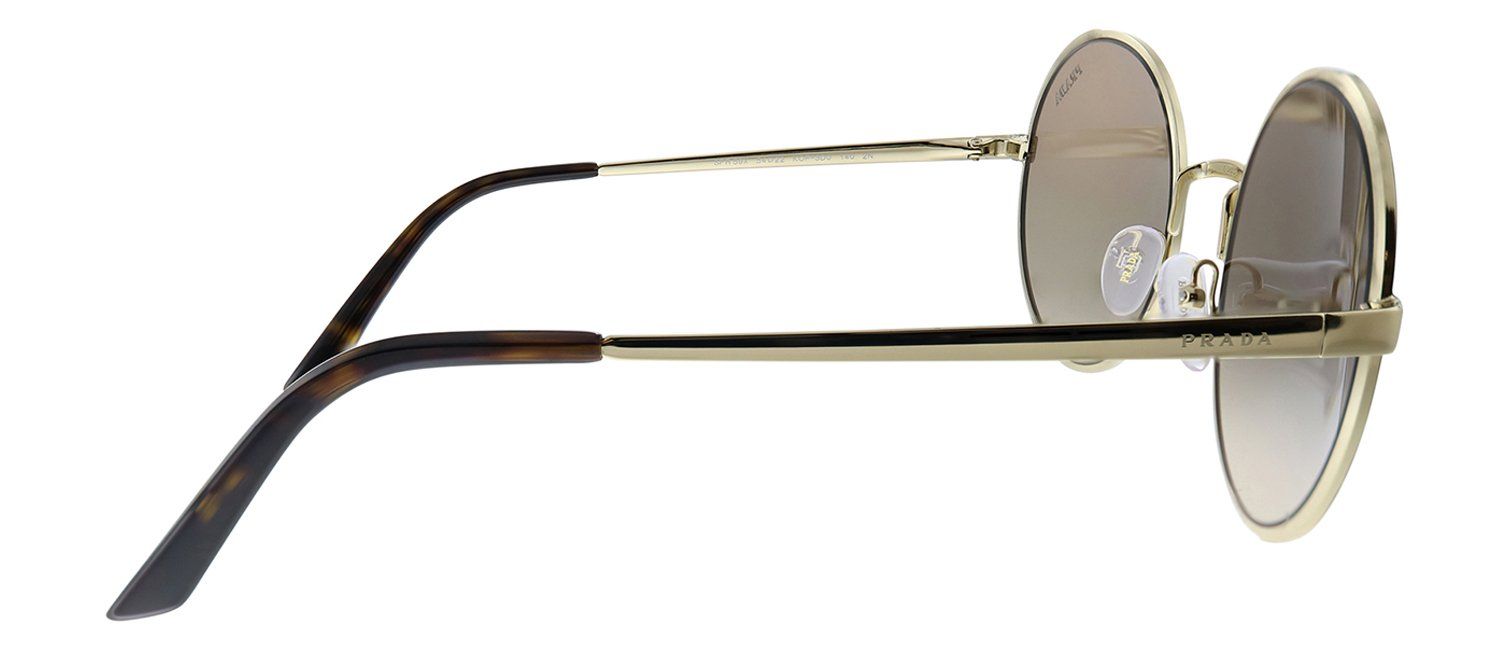 Prada PR 59XS KOF3D0 Round Metal Gold Sunglasses with Brown Gradient Lens sold by Gaffos product image thumbnail 3
