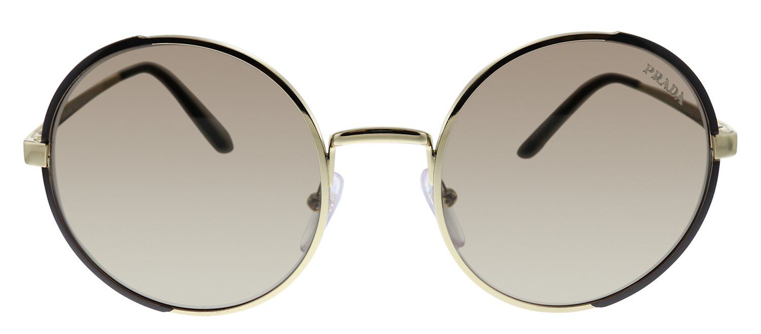 Prada PR 59XS KOF3D0 Round Metal Gold Sunglasses with Brown Gradient Lens sold by Gaffos