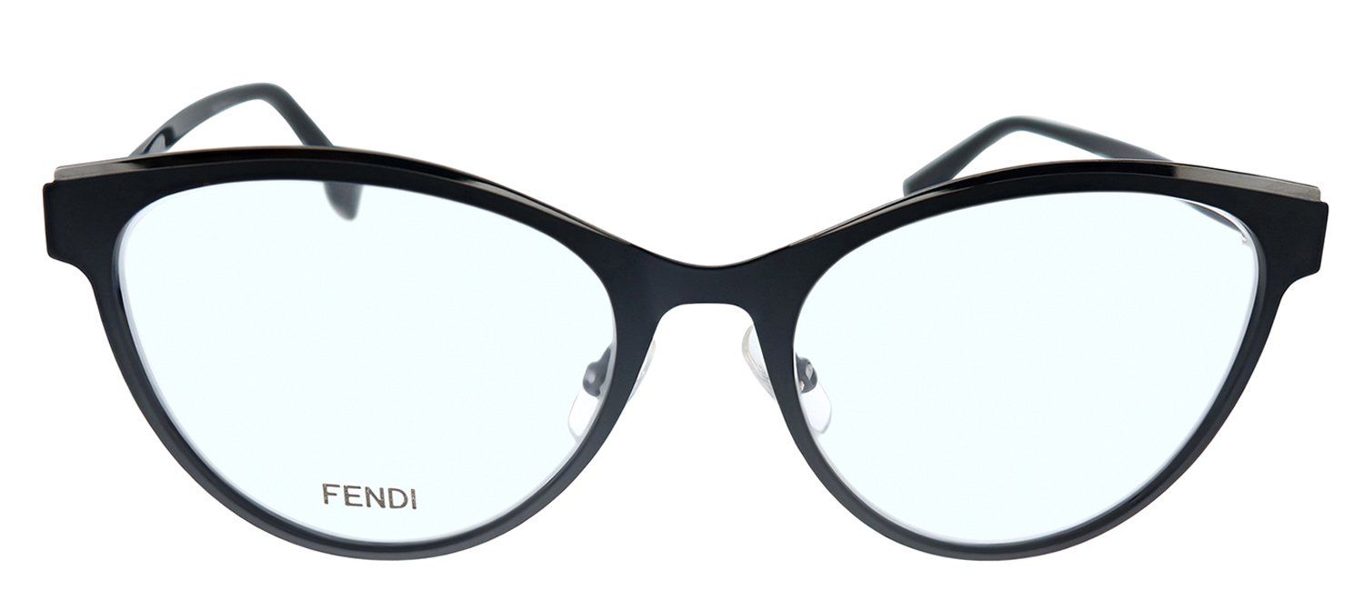 Fendi FF 0303 807 Round Plastic Black Eyeglasses with Demo Lens sold by Gaffos