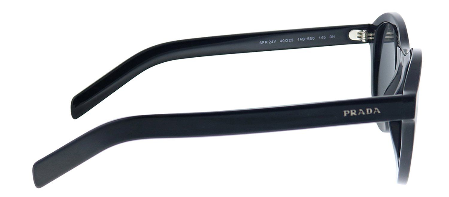 Prada PR 24VS 1AB5S0 Round Plastic Black Sunglasses with Grey Lens sold by Gaffos product image thumbnail 3
