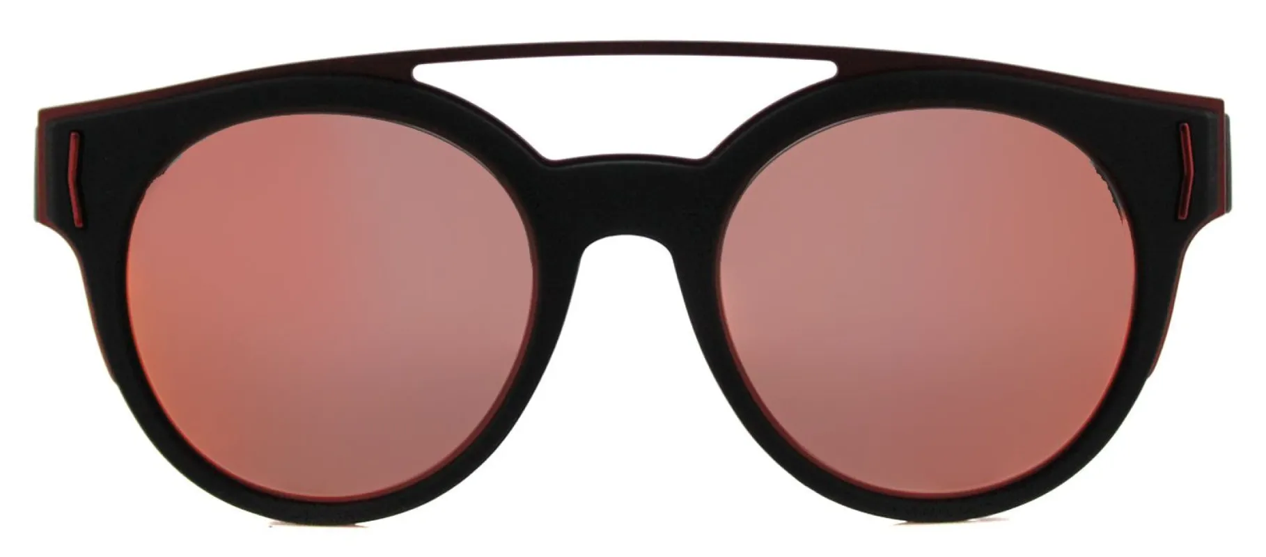 Givenchy GV 7017 VEY Round Plastic Black Sunglasses with Orange Mirror Lens sold by Gaffos