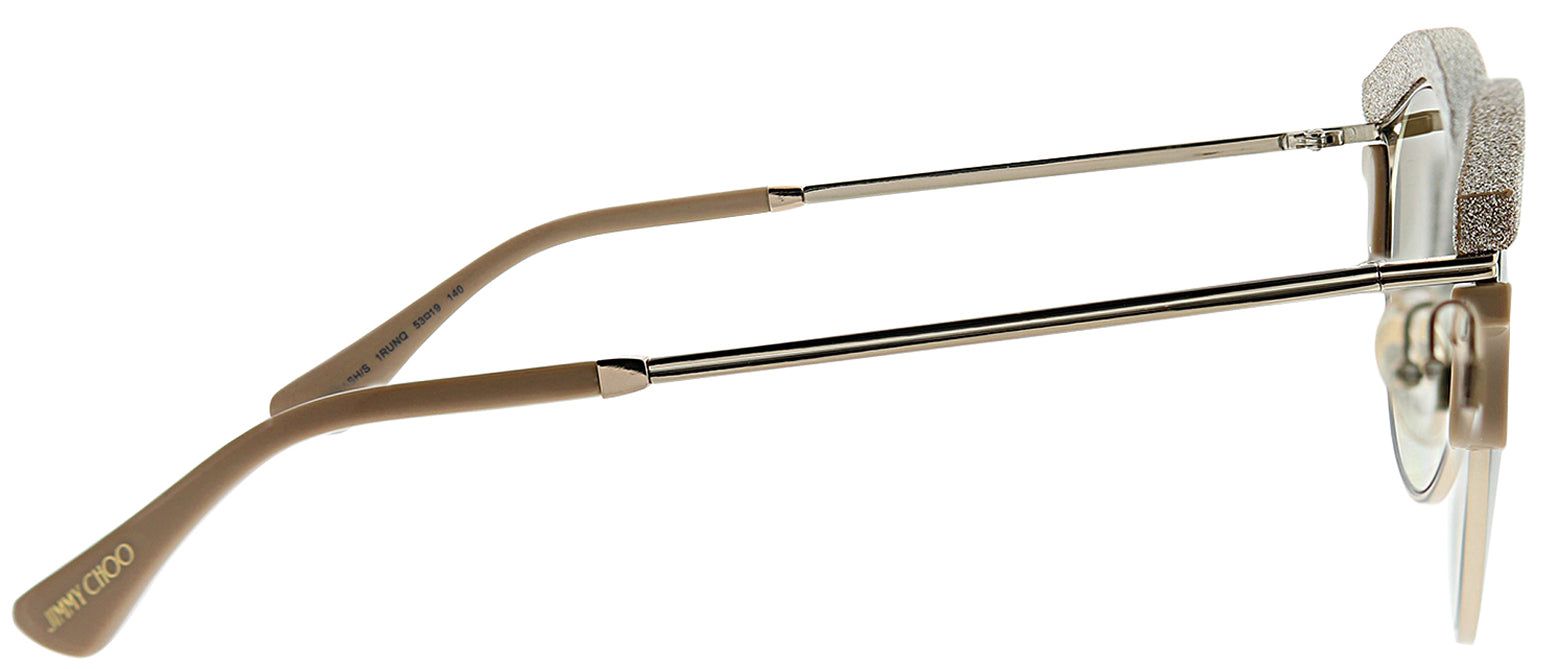 Jimmy Choo JC Lash 1RU Cat-Eye Plastic Gold Sunglasses with Brown Mirror Gradient Lens sold by Gaffos product image thumbnail 3