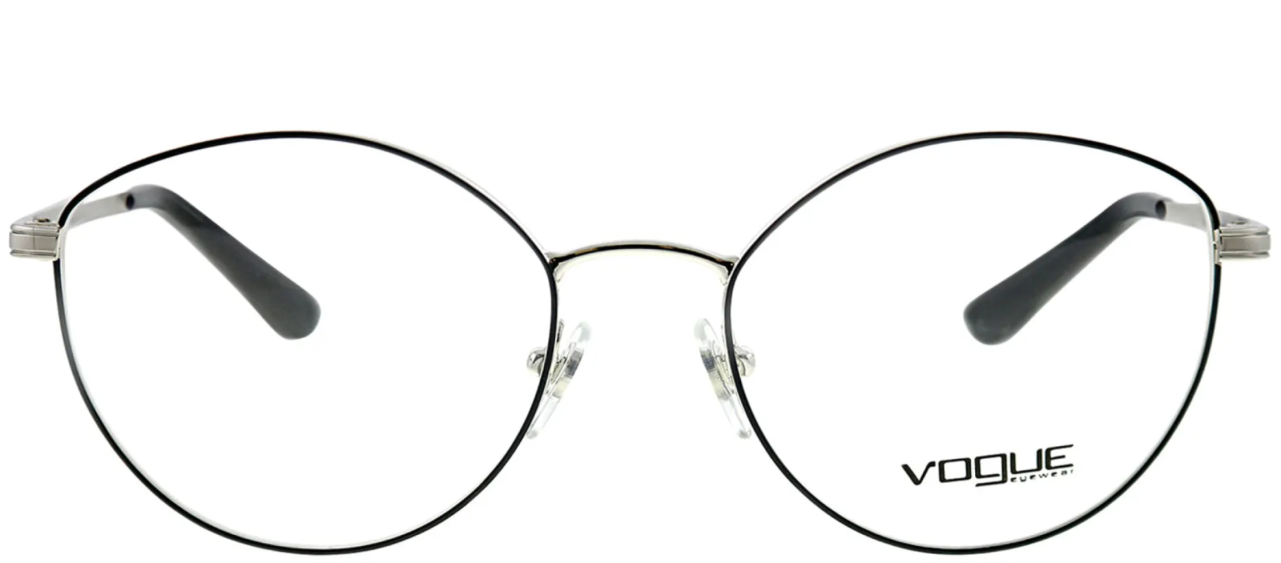 Vogue Eyewear VO 4025 352 Oval Metal Black Eyeglasses with Demo Lens sold by Gaffos
