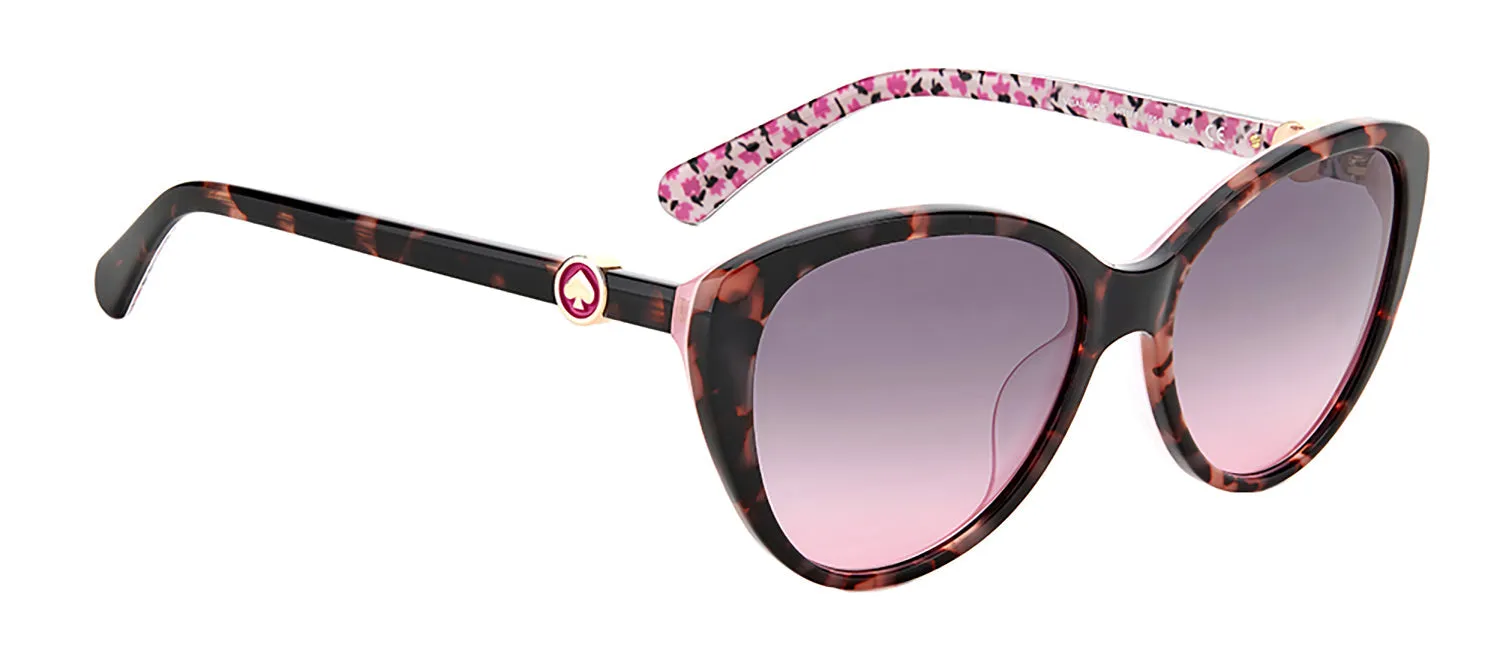 Kate Spade KS Visalia/G/S HT8 Butterfly Plastic Havana Sunglasses with Pink Gradient Lens sold by Gaffos product image thumbnail 2