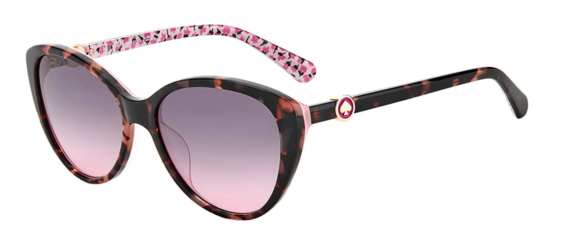Kate Spade KS Visalia/G/S HT8 Butterfly Plastic Havana Sunglasses with Pink Gradient Lens sold by Gaffos