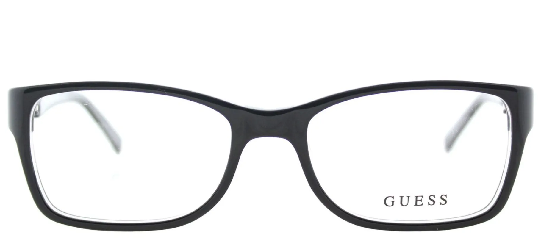 Guess GU 2406 B84 Cat-Eye Plastic Black Eyeglasses with Demo Lens made by Guess