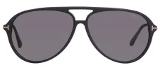 Tom Ford Samson TF 909 02D Aviator Plastic Black Sunglasses with Grey Polarized Lens sold by Gaffos