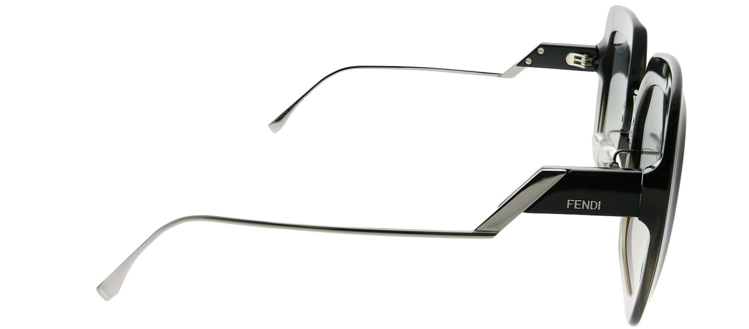Fendi FF 0317 7C5 PR Square Plastic Black Sunglasses with Grey Gradient Lens sold by Gaffos product image thumbnail 3