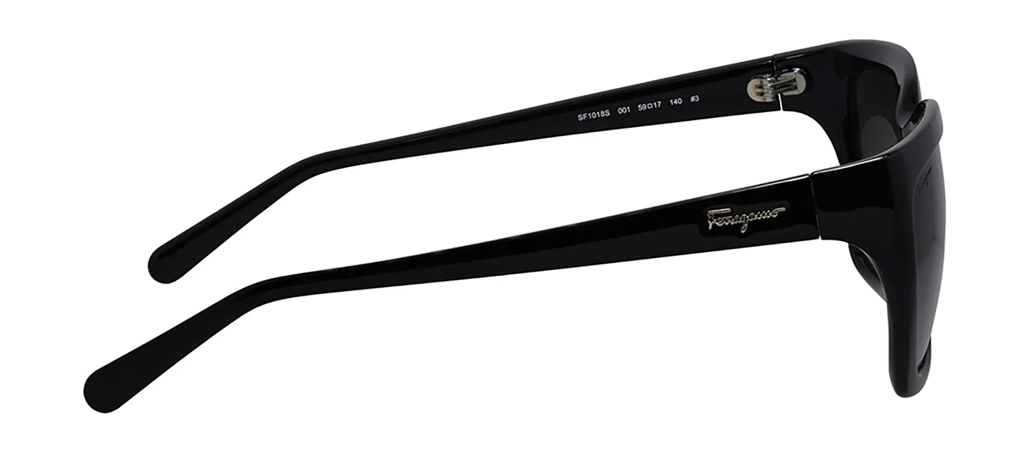 Salvatore Ferragamo SF 1018S 001 Rectangle Plastic Black Sunglasses with Grey Lens sold by Gaffos product image thumbnail 3