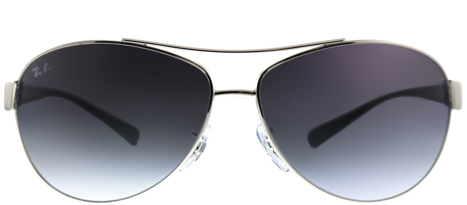 Ray-Ban RB 3386 003/8G Aviator Metal Silver Sunglasses with Grey Gradient Lens sold by Gaffos