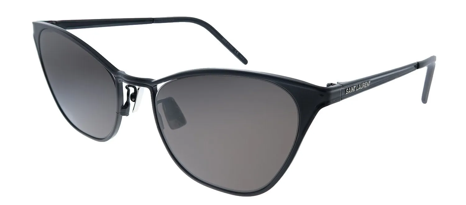 Saint Laurent SL 409 002 Cat-Eye Metal Black Sunglasses with Black Lens sold by Gaffos product image thumbnail 2