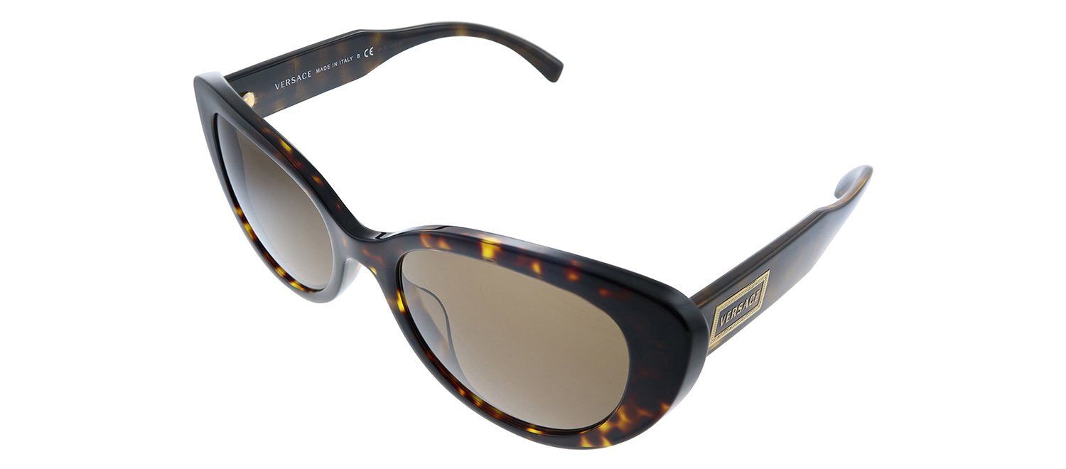 Versace VE 4378F 108/73 Cat-Eye Plastic Havana Sunglasses with Brown Lens sold by Gaffos product image thumbnail 2