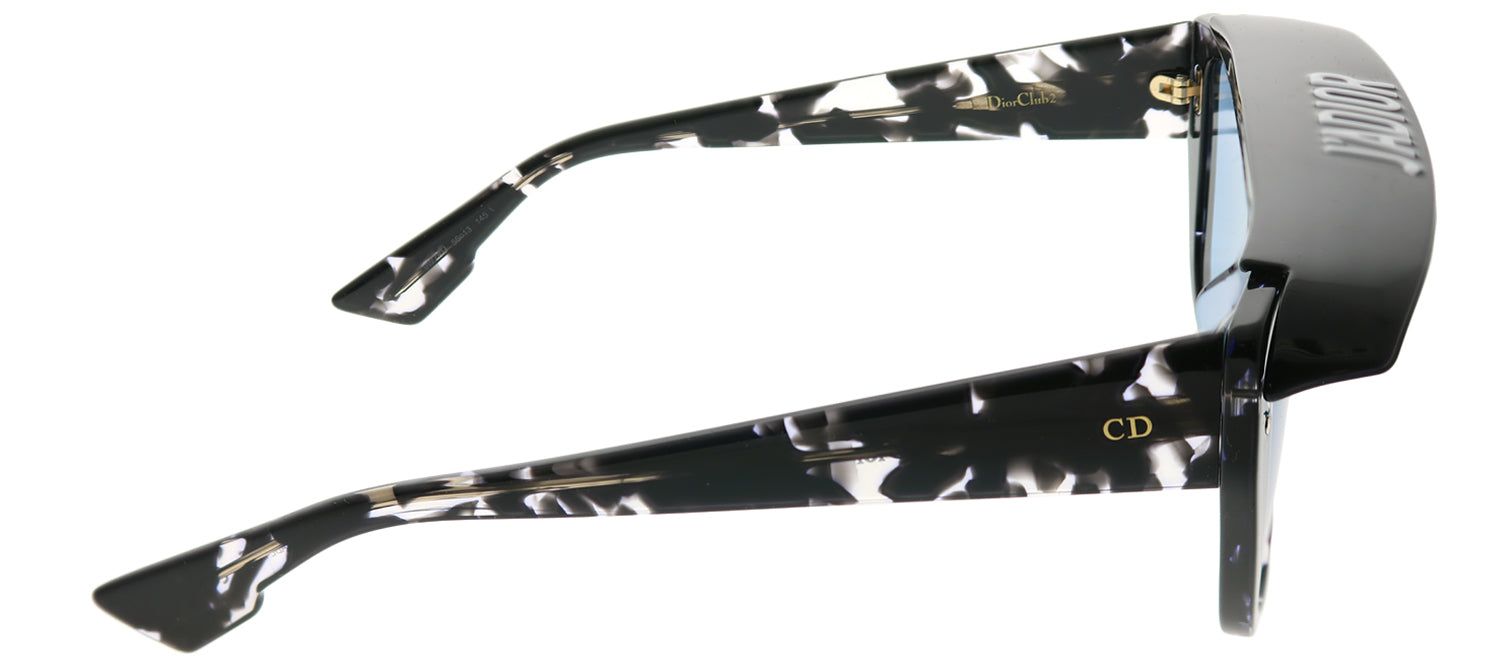 Dior CD DiorClub2 9WZ KU Rectangle Plastic Black Sunglasses with Blue Lens sold by Gaffos product image thumbnail 3