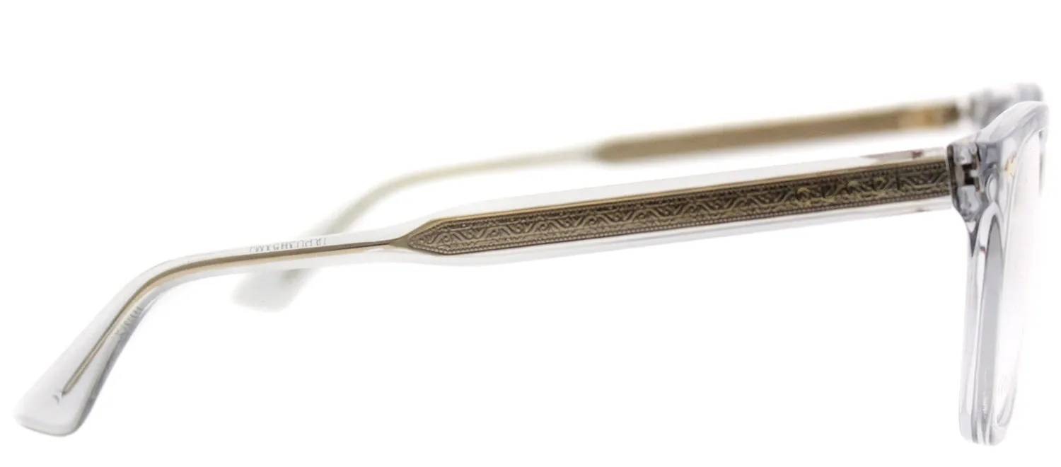 Gucci GG 0184O 005 Square Acetate Grey Eyeglasses with Demo Lens sold by Gaffos product image thumbnail 3