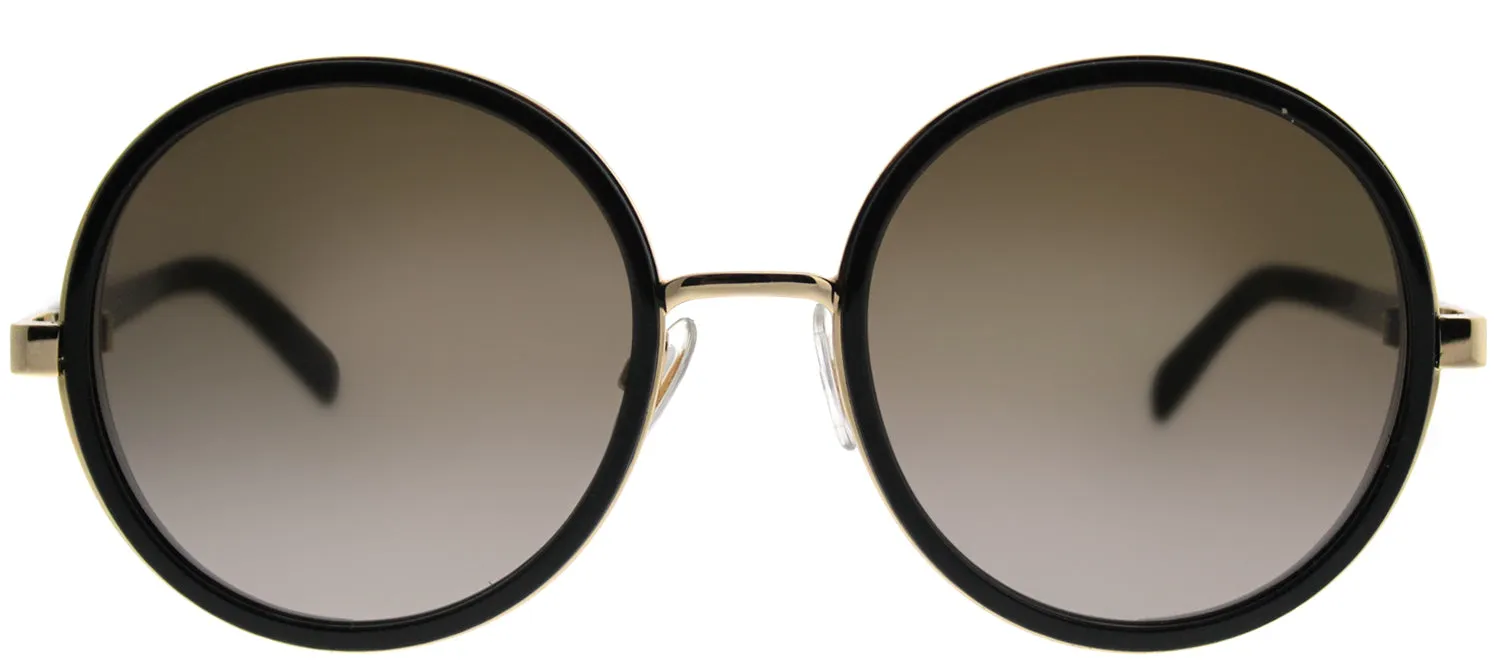 Jimmy Choo JC Andie J7Q J6 Round Metal Black Sunglasses with Brown Gradient Lens sold by Gaffos