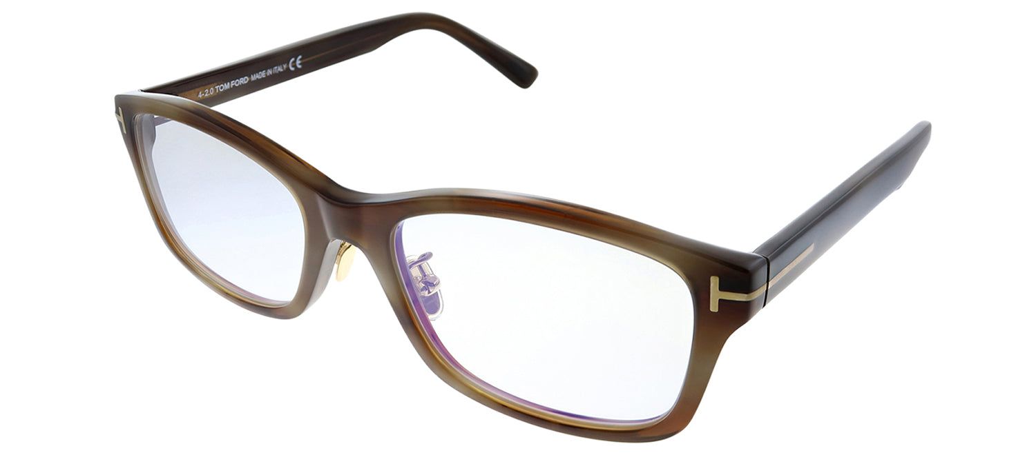 Tom Ford FT 5724-DB 056 Light Havana Rectangle Plastic Eyeglasses with Demo Lens sold by Gaffos product image thumbnail 2