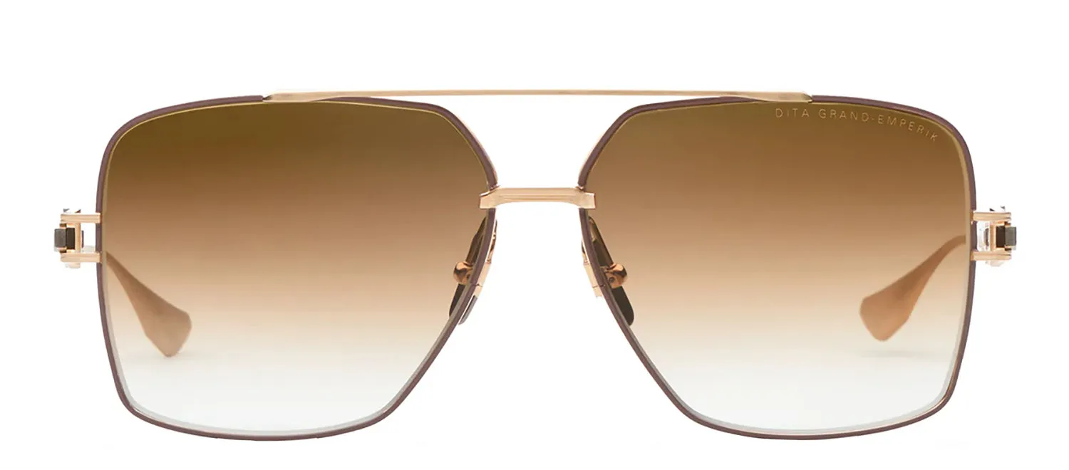 Dita DT DTS159 A-05 Aviator Metal Gold Sunglasses with Brown Gradient Lens sold by Gaffos