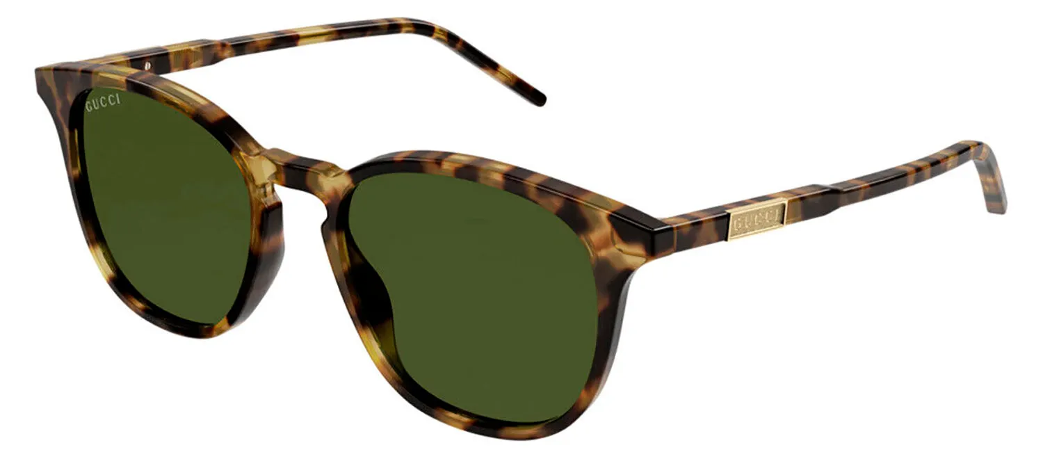 Gucci GG 1157S 003 Round Plastic Havana Sunglasses with Green Lens sold by Gaffos product image thumbnail 2
