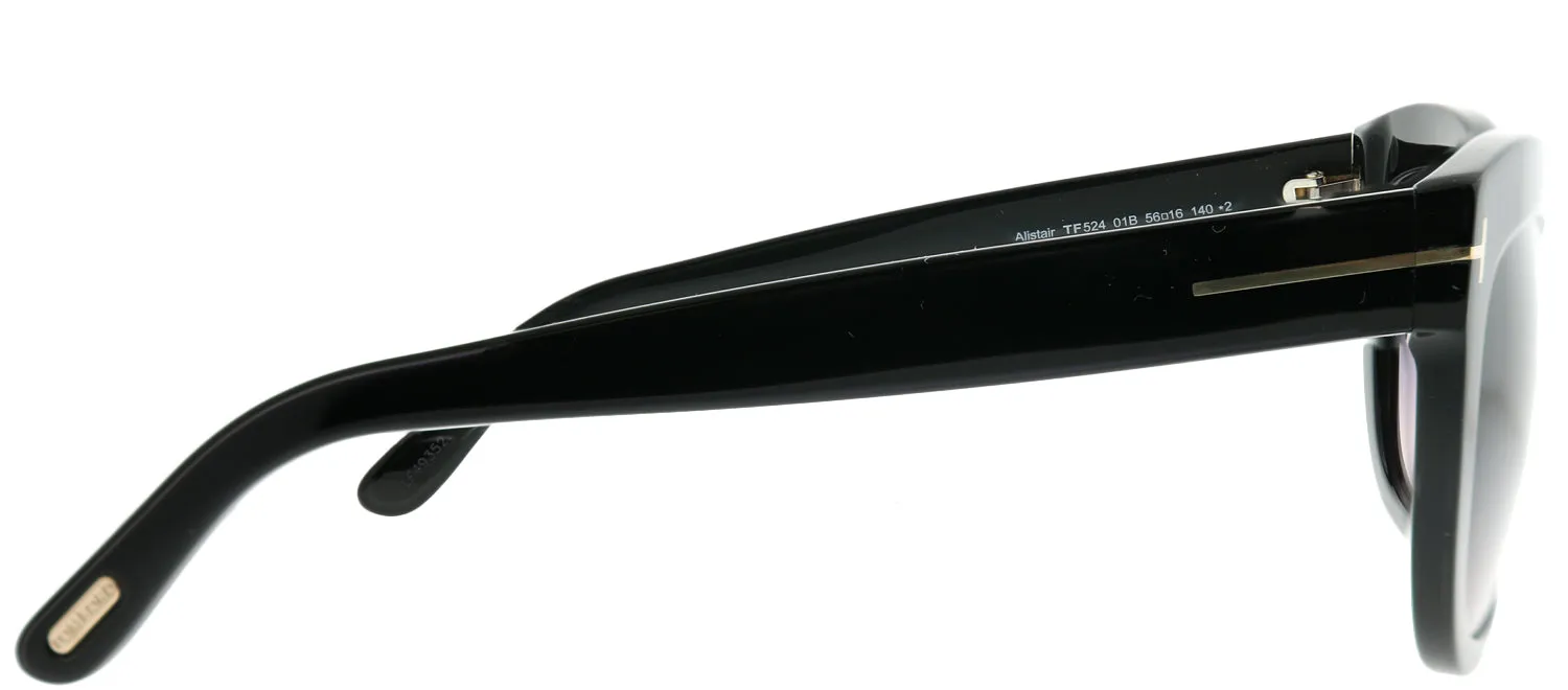 Tom Ford Alistair TF 524 01B Cat-Eye Plastic Black Sunglasses with Grey Gradient Lens sold by Gaffos product image thumbnail 3