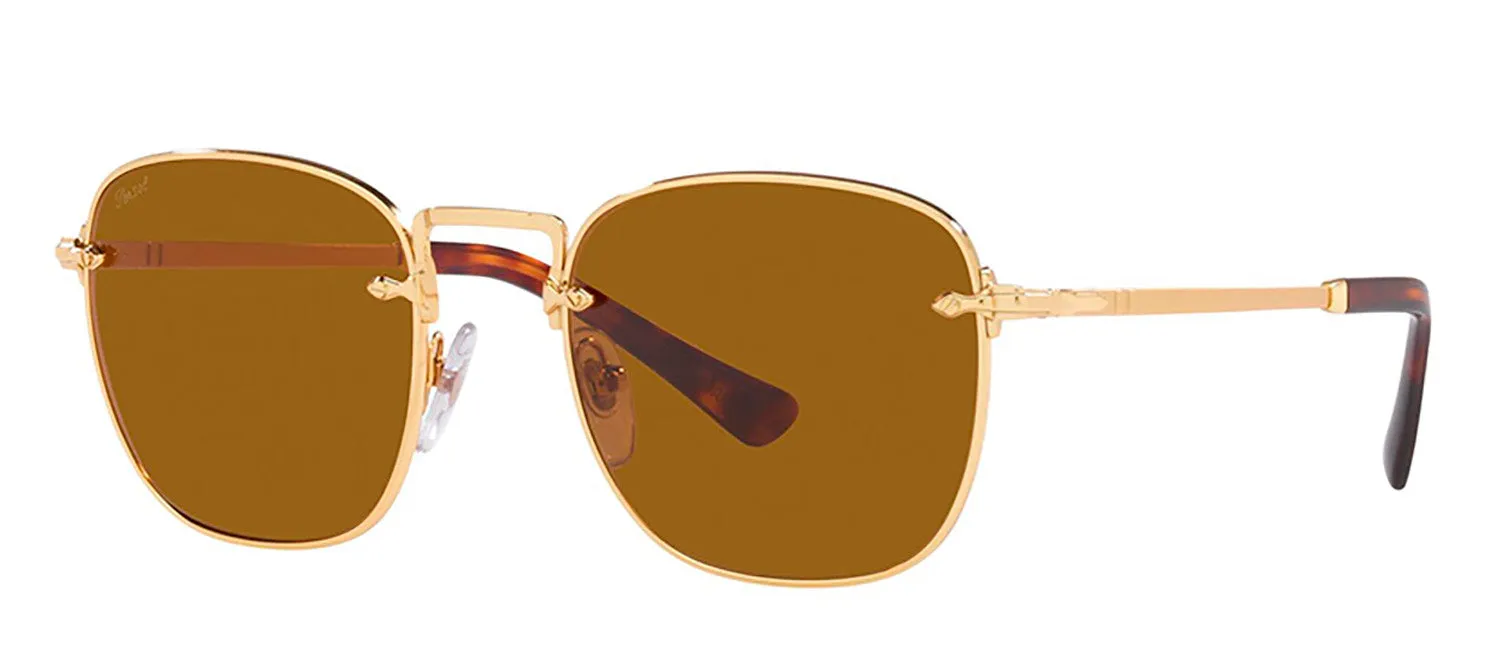 Persol PO 2490S 114233 Square Metal Gold Sunglasses with Brown Lens sold by Gaffos product image thumbnail 2
