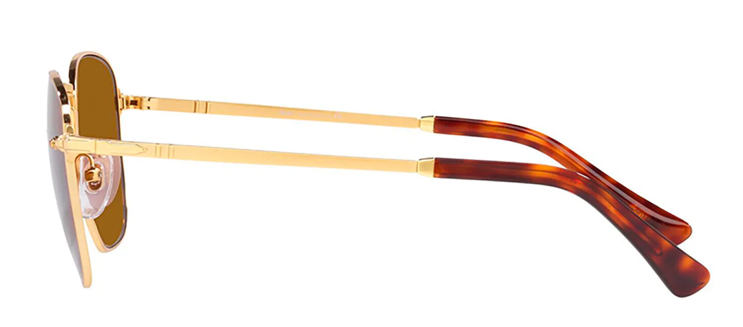 Persol PO 2490S 114233 Square Metal Gold Sunglasses with Brown Lens sold by Gaffos product image thumbnail 3