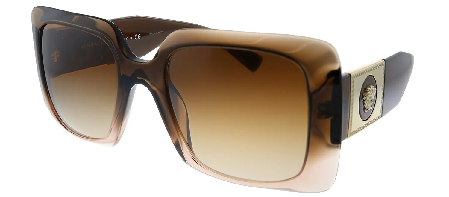Versace VE 4405 533213 Rectangle Plastic Brown Sunglasses with Brown Gradient Lens sold by Gaffos product image thumbnail 2