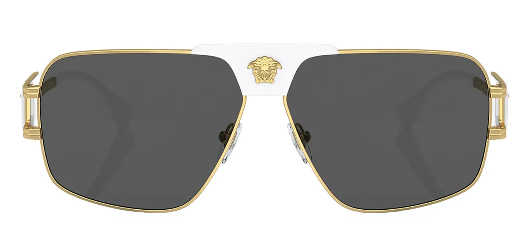 Versace VE 2251 147187 Square Metal Gold Sunglasses with Grey Lens sold by Gaffos