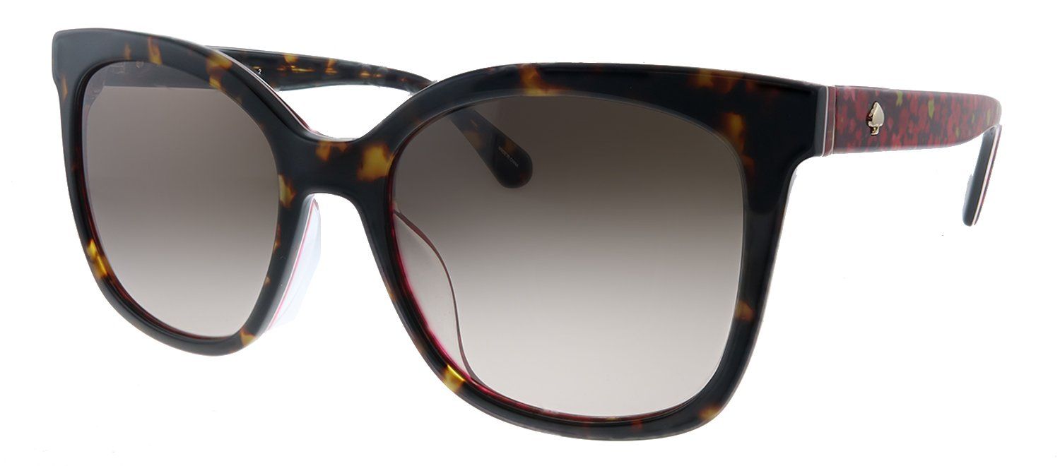 Kate Spade KS Kiya/S 2VM Square Plastic Havana Pattern Sunglasses with Brown Gradient Lens sold by Gaffos product image thumbnail 2