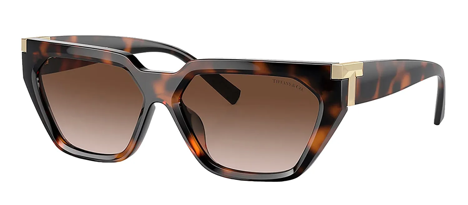 Tiffany & Co. TF 4205U 80153B Fashion Plastic Havana Sunglasses with Brown Gradient Lens sold by Gaffos product image thumbnail 2