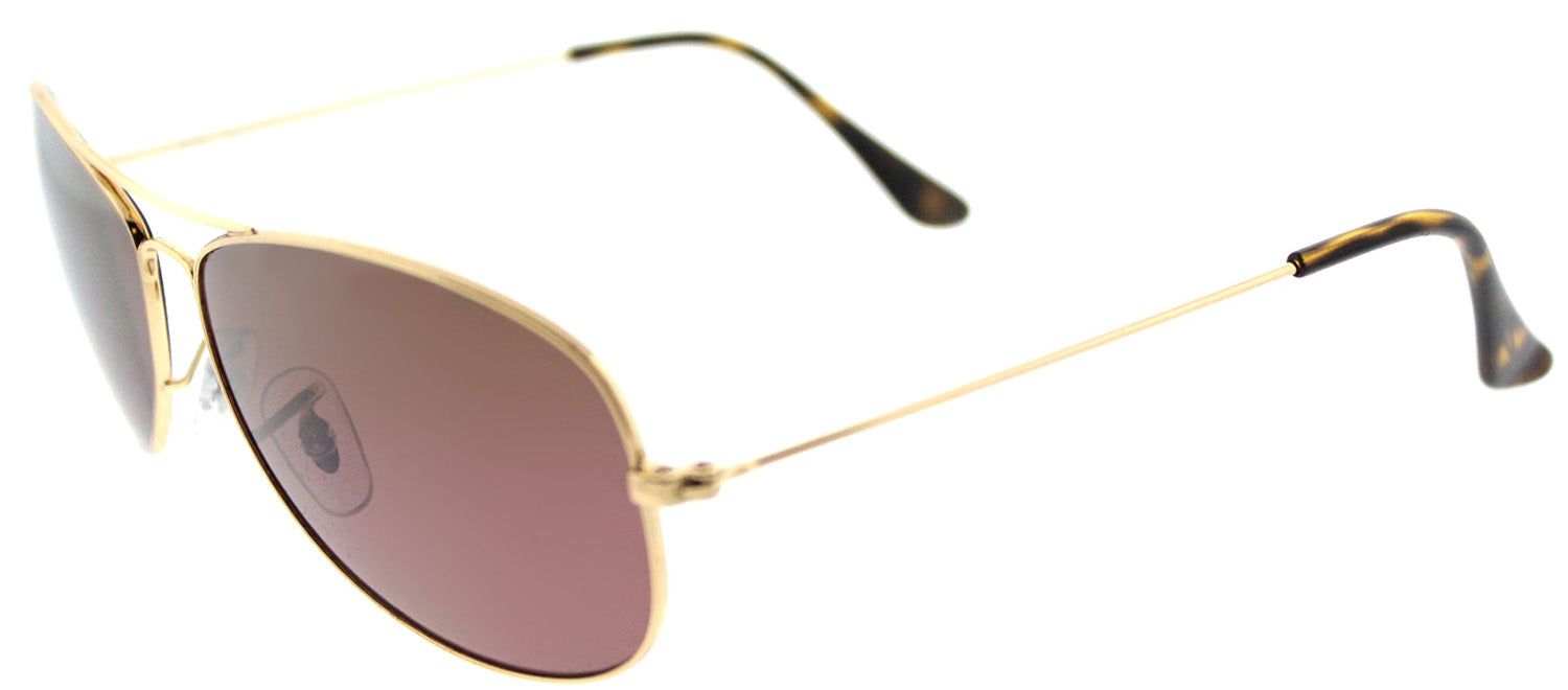 Ray-Ban RB 3562 001/6B Aviator Metal Gold Sunglasses with Purple Mirrored Chromance Polarized Lens sold by Gaffos product image thumbnail 2