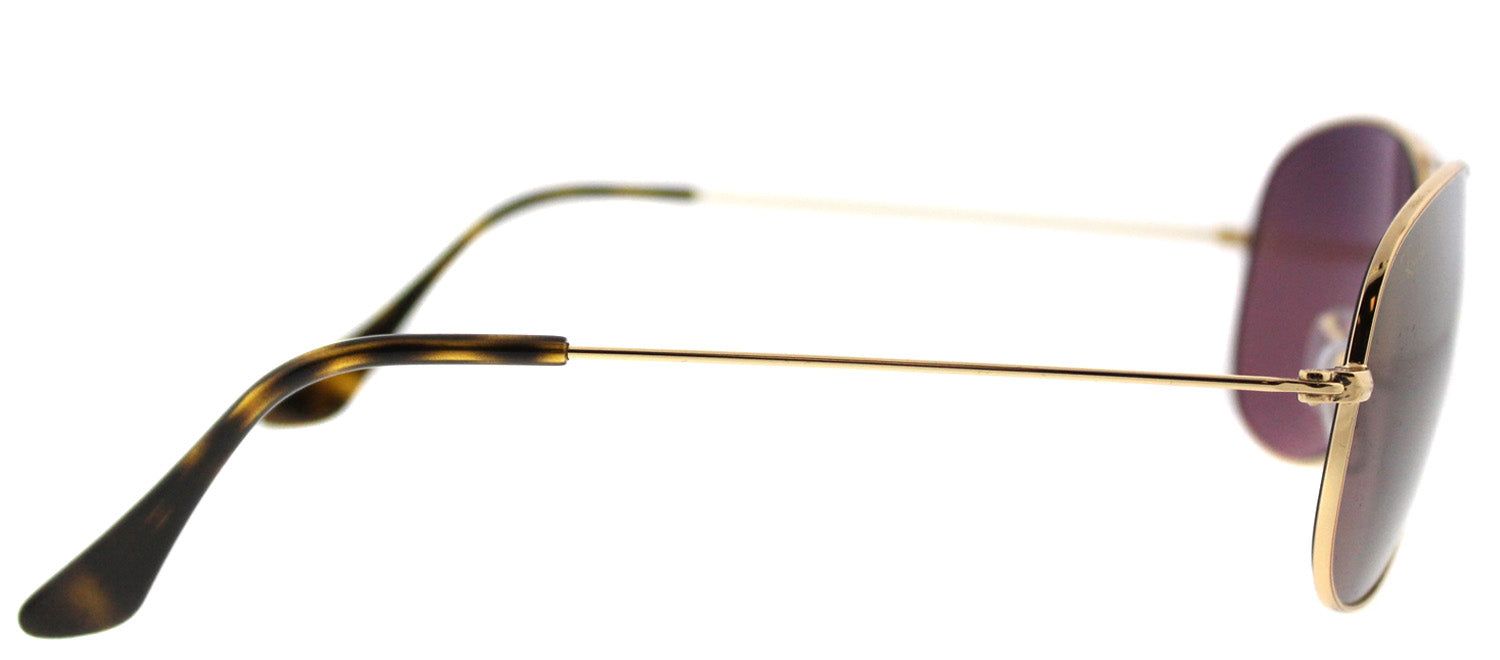 Ray-Ban RB 3562 001/6B Aviator Metal Gold Sunglasses with Purple Mirrored Chromance Polarized Lens sold by Gaffos product image thumbnail 3