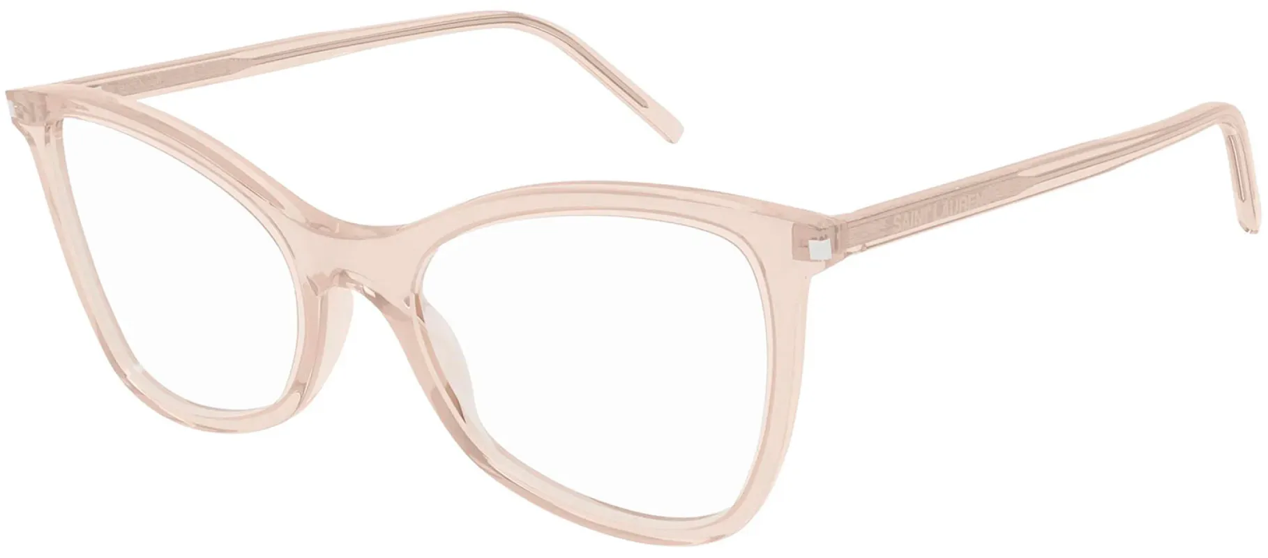 Saint Laurent JERRY SL 478O 4 Cat-Eye Plastic Nude Eyeglasses with Logo Stamped Demo Lenses sold by Gaffos