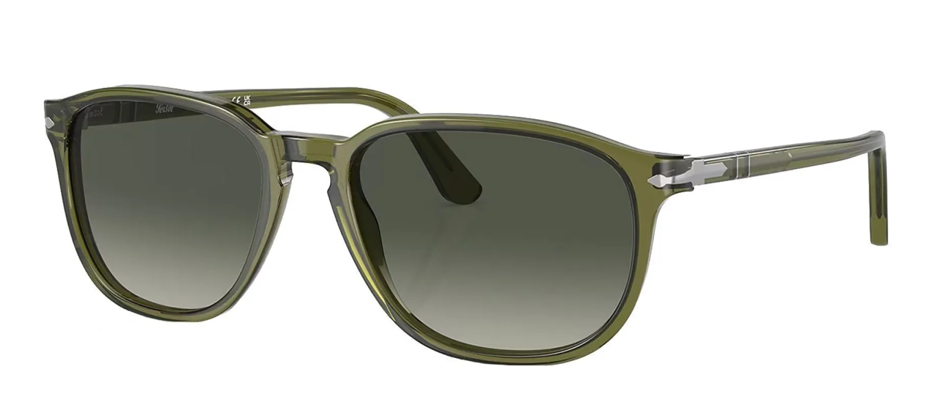 Persol PO 3019S 114271 Square Plastic Green Sunglasses with Grey Gradient Lens sold by Gaffos